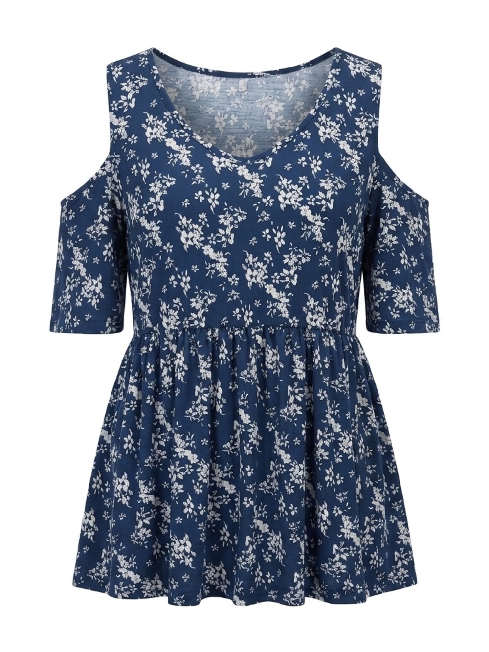 ALLEGRACE 2X Light Blue Satin Top